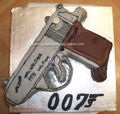 Birthday Cake Image on Coolest Gun Cake 2