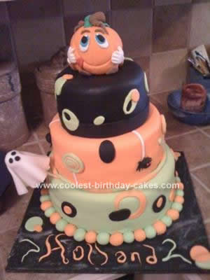 Halloween Birthday Cake on Coolest Halloween Pumpkin Birthday Cake 64