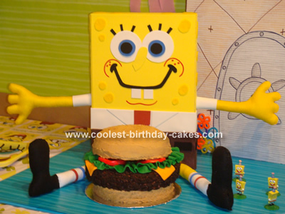 Spongebob Birthday Cake on Coolest Hamburger Cake 51