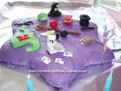 Harry Potter Birthday Cake on Homemade Harry Potter Cake