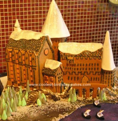 Harry Potter Birthday Cake on Coolest Harry Potter Gingerbread Hogwarts Cake 15