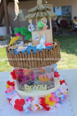 Hawaiian Birthday Cakes on Coolest Hawaiian Luau Birthday Cake 45 21389735 Jpg