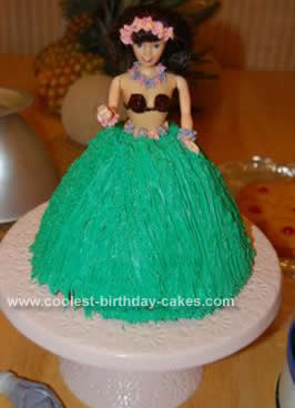 Homemade Birthday Cakes on Coolest Hawaiian Luau Hula Doll Cake 28