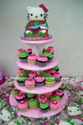  Kitty on Hello Kitty Cake  Cupcakes And Cookies