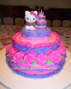  Kitty Birthday Cakes on Coolest Hello Kitty Rose Birthday Cake 133