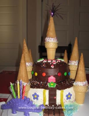 Homemade Castle Birthday Cake. For her 4th birthday, my daughter said she 