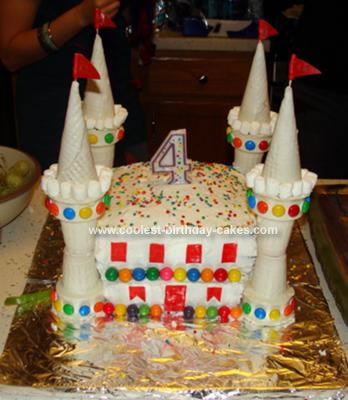 Simple Birthday Cakes on Coolest Homemade Castle Cake 378