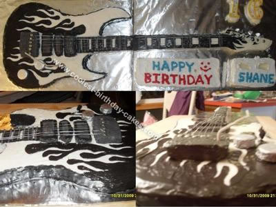 16th Birthday Cakes on Coolest Homemade Guitar Birthday Cake 155