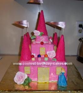 Princess Birthday Cake Ideas on Coolest Homemade Princess Castle Cake 377