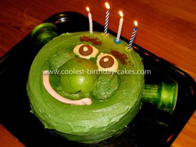 Homemade Birthday Cake on Coolest Homemade Shrek Cake 29