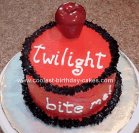 Twilight Birthday Cakes on Coolest Homemade Twilight Cake