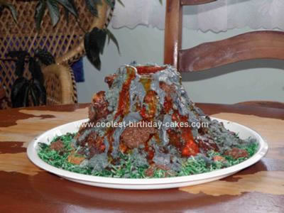 Homemade Birthday Cake on Coolest Homemade Volcano Birthday Cake 34