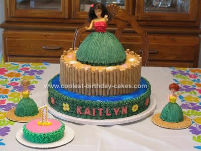 Girl Birthday Cake on Coolest Hula Girl Luau Birthday Cake 29