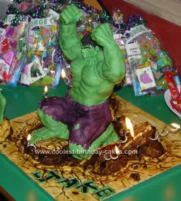  Birthday Party Ideas on Coolest Hulk Birthday Cake 10