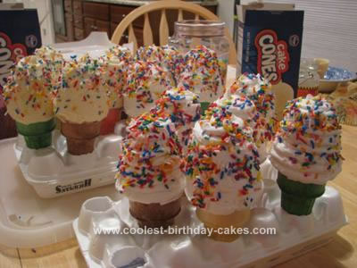  Cream Birthday Cake on Coolest Ice Cream Cone Cupcakes 7