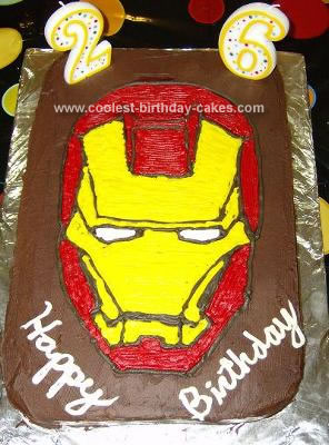 Birthday Cake Decorations on Coolest Iron Man Birthday Cake 2