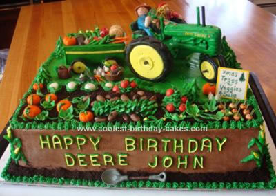 John Deere Birthday Cakes on Coolest John Deere Tractor Cake 34