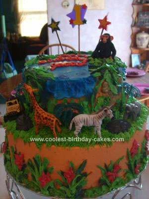 Safari Themed Birthday Party on Jungle Birthday Cakes