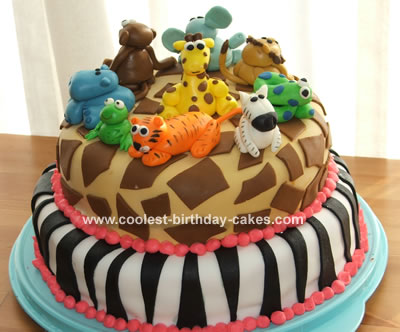 Fondant Birthday Cakes on Coolest Jungle Cake 26