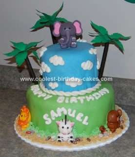 Jungle Birthday Party Ideas on Safari Birthday Cakes   Animal Birthday Cakes