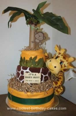 Cool Birthday Cakes on Coolest Jungle Themed Diaper Cake 105