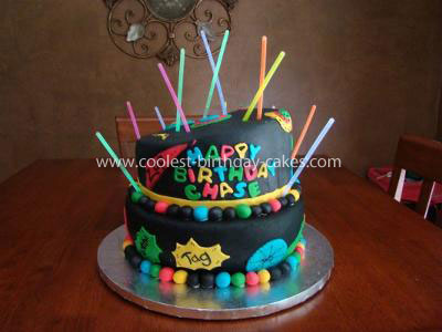 Birthday Party Theme on Coolest Laser Tag Birthday Cake 3