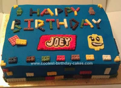Lego Birthday Cake on Coolest Lego Birthday Cake 90