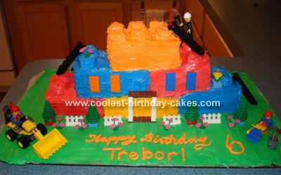 Lego Birthday Cake on Lego Cake