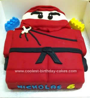 Birthday Party Characters on Coolest Lego Ninjago Birthday Cake 2