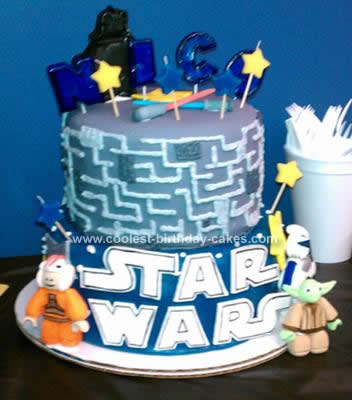 star wars cake designs. Homemade Lego Star Wars Cake