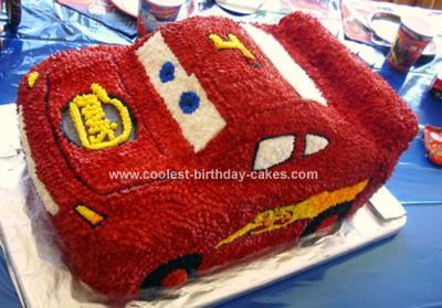 Cars Birthday Cakes on Coolest Lightning Mcqueen Birthday Cake 89