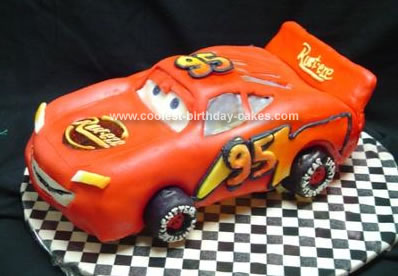 Disney Cars Birthday Cake on Lightning Mcqueen Birthday Cake On Coolest Lightning Mcqueen Cake 67