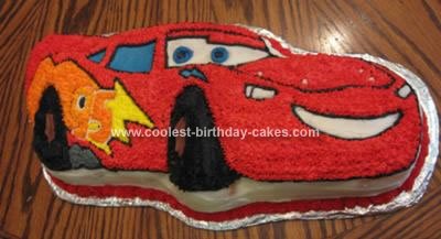 Lightning Mcqueen Birthday Cake on Coolest Lightning Mcqueen Cake 86