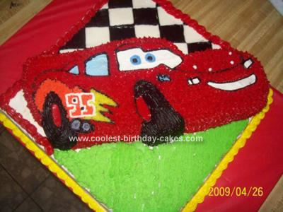 Disney Cars Birthday Cake on Coolest Lightning Mcqueen From Disney S Cars Cake 103