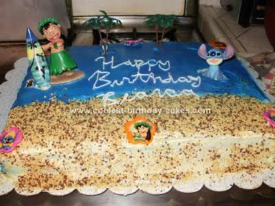 Castle Birthday Cake on Coolest Lilo   Stitch Birthday Cake 9