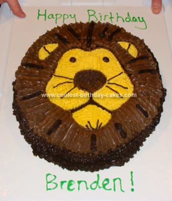 Kids Birthday Cake on Coolest Lion Cake 20