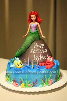 Ariel Birthday Cake on Coolest Little Mermaid Birthday Cake 119