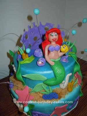 Ariel Birthday Cake on Coolest Little Mermaid Birthday Cake 132