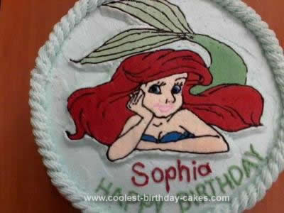  Mermaid Birthday Cake on Coolest Little Mermaid Birthday Cake 163
