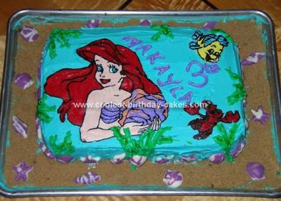 Mermaid Birthday Cake on Coolest Little Mermaid Birthday Cake 78