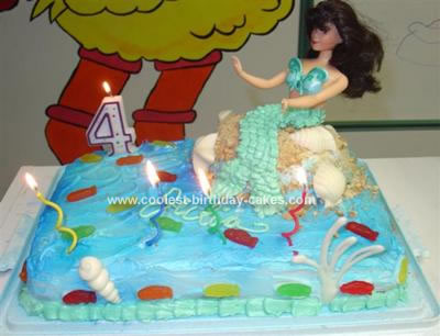 Birthday Cake Shot on Mermaid Birthday Cake On Coolest Little Mermaid Birthday Cake 86