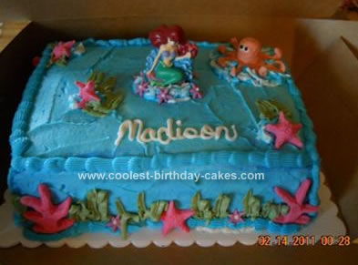  Mermaid Birthday Cake on Coolest Little Mermaid Cake 148