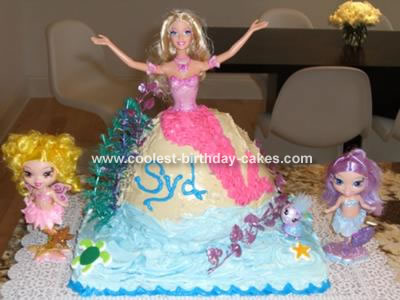 Mermaid Birthday Cake on Barbie Mermaidia