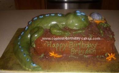  Decoratebirthday Cake on Coolest Lizard Birthday Cake 6