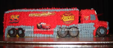 Cars Birthday Cake on Coolest Mack The Truck From Cars Cake 2