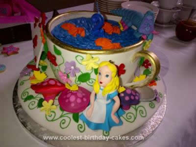  Birthday Cake on Homemade Mad Hatter Tea Cup And Saucer Cake
