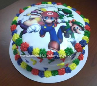 Mario Birthday Cake on 