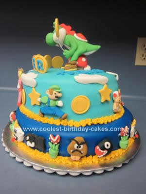 Mario Birthday Cakes on Coolest Mario Brothers Birthday Cake 74