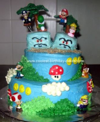 mario birthday cakes 