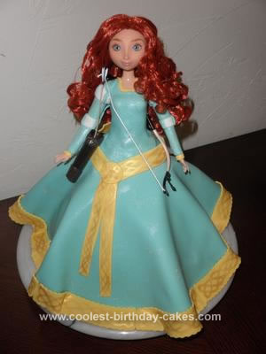 Princess Birthday Cake on Homemade Merida From Brave Cake
